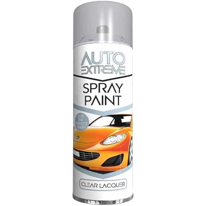 AUTO EXTREME CLEAR LACQUER 250ML - CRYSTAL CLEAR FINISH, ENHANCES & PROTECTS SURFACES, FAST DRYING & HIGH GLOSSY PROTECTIVE COATING, SCRATCH AND WATER RESISTANT, PERFECT SOLUTION FOR PROJECTS